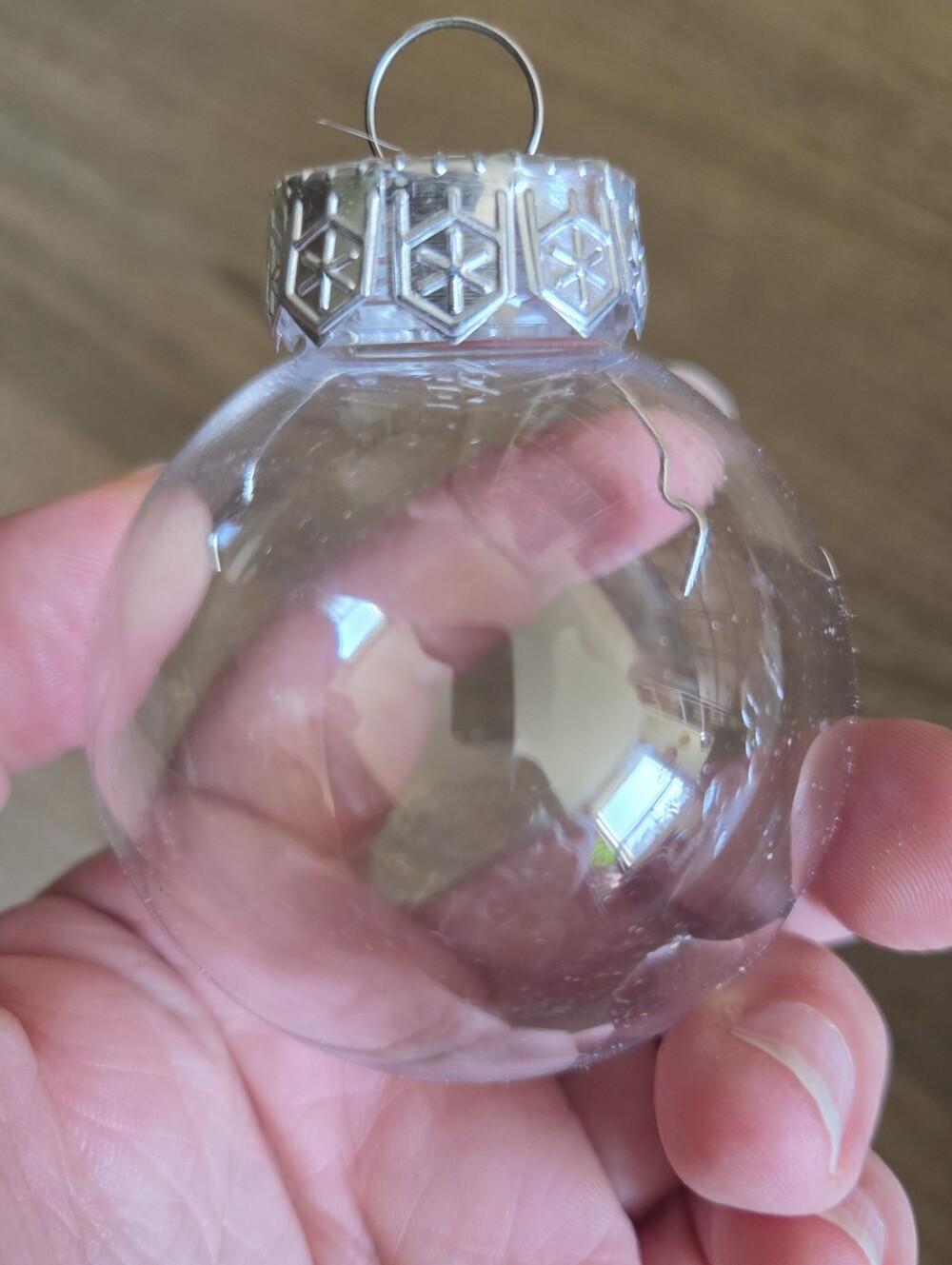 40 Clear Christmas Ornaments 2.36” | DIY Craft Supplies | Holiday Decor